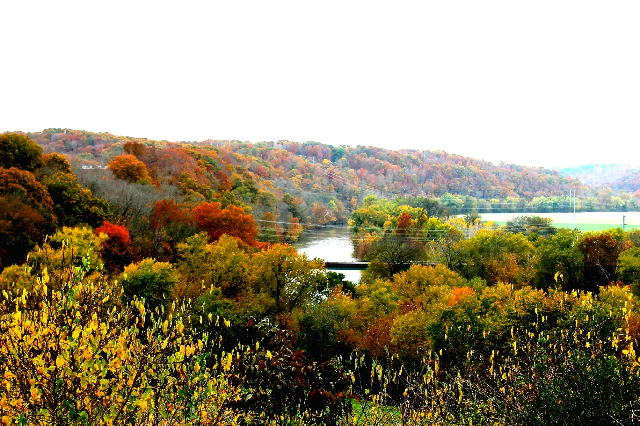 Autumn hills and countryside in Middle Tennessee